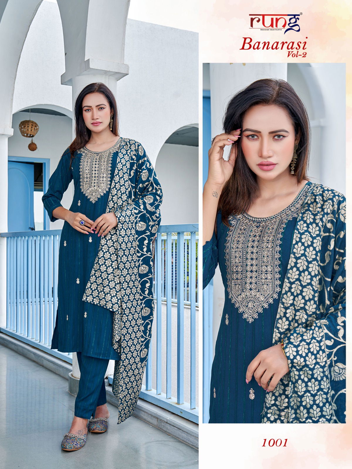 Banarasi Vol 2 By Rung Readymade Suits Catalog